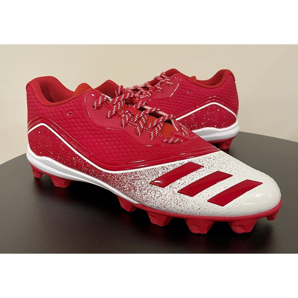 Men's Size 14‎ Adidas Icon V Mid Baseball Cleats Red & White G28287
